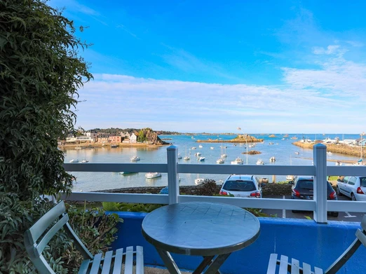 FLOURY, location clévacances, Port de Loguivy, vue depuis la terrasse