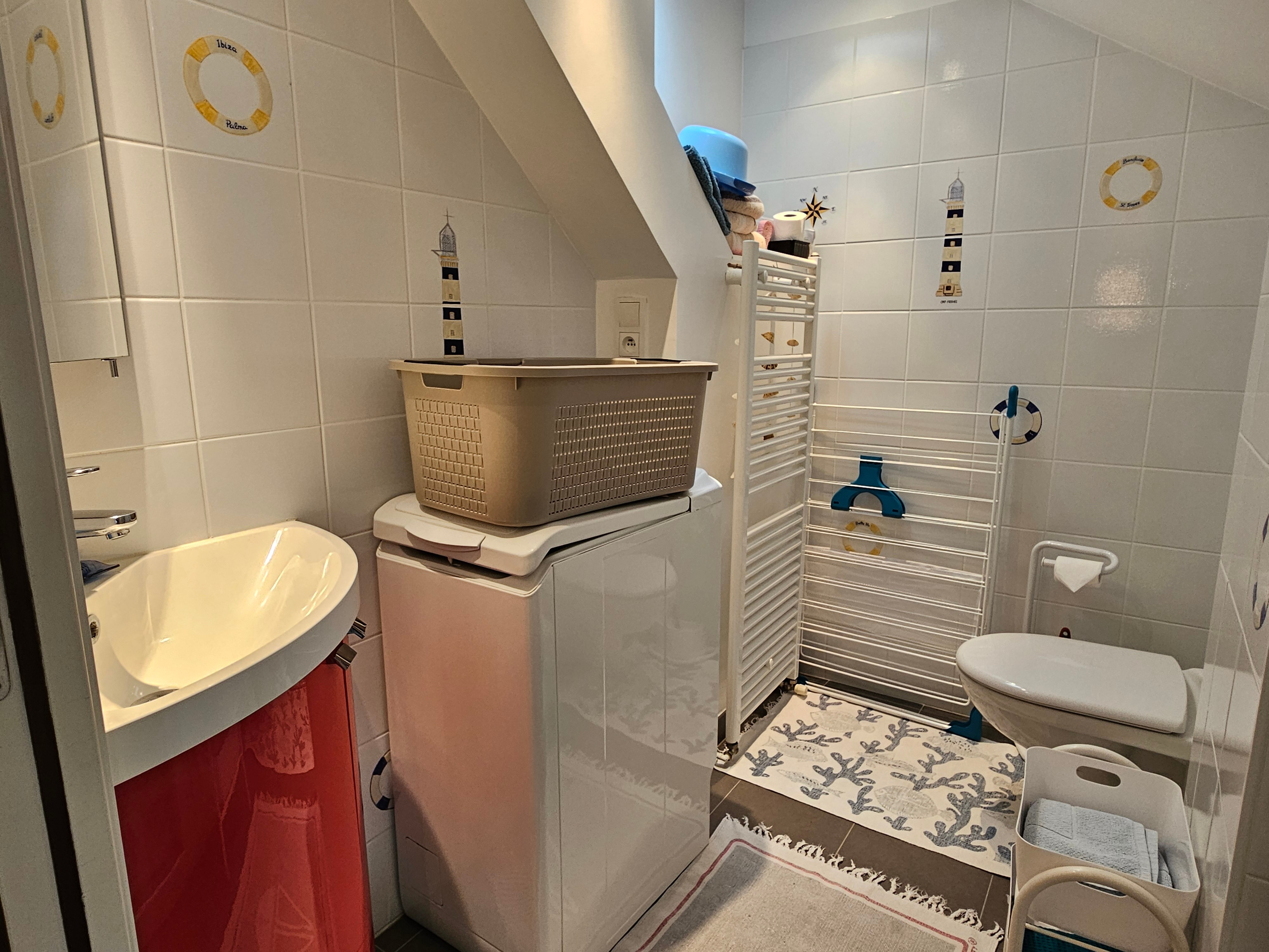 private shower room and WC.