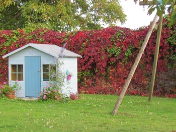 Cabane et balançoire pour les enfants jeunes