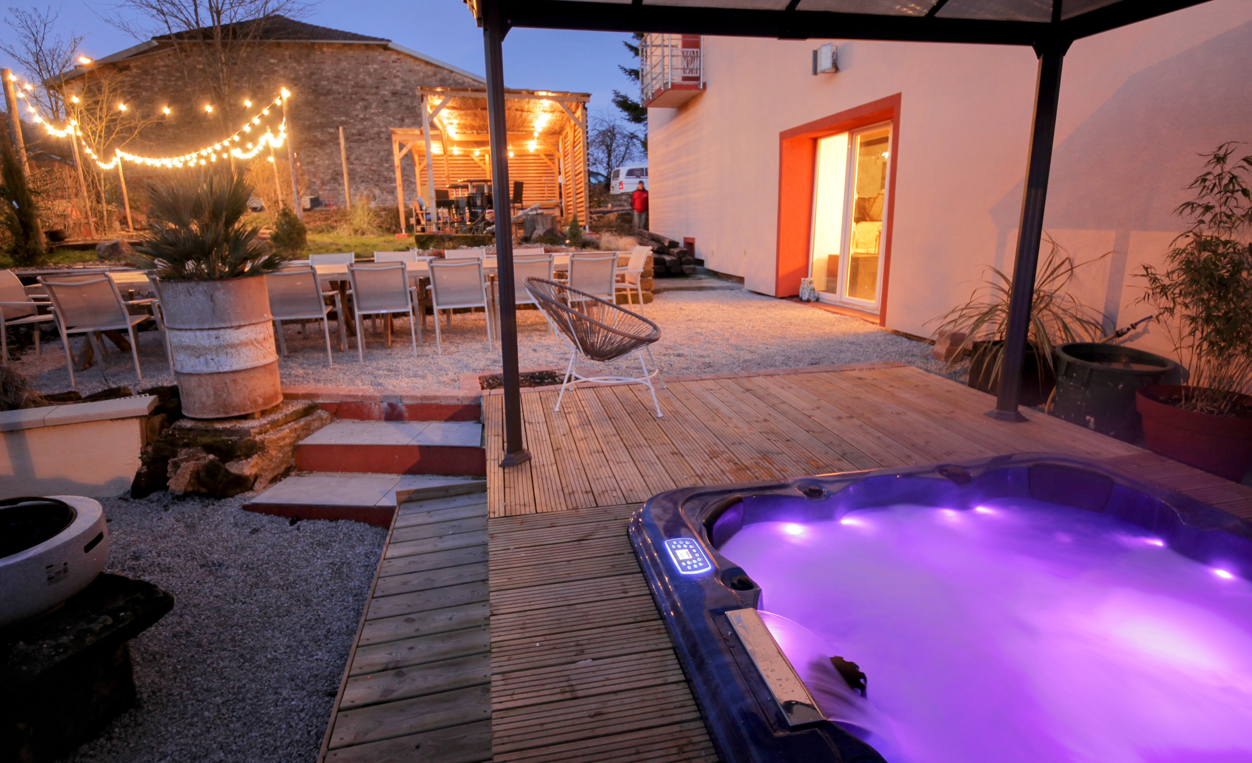 Spa privé - La Ferme à Gaston, gîte de groupe