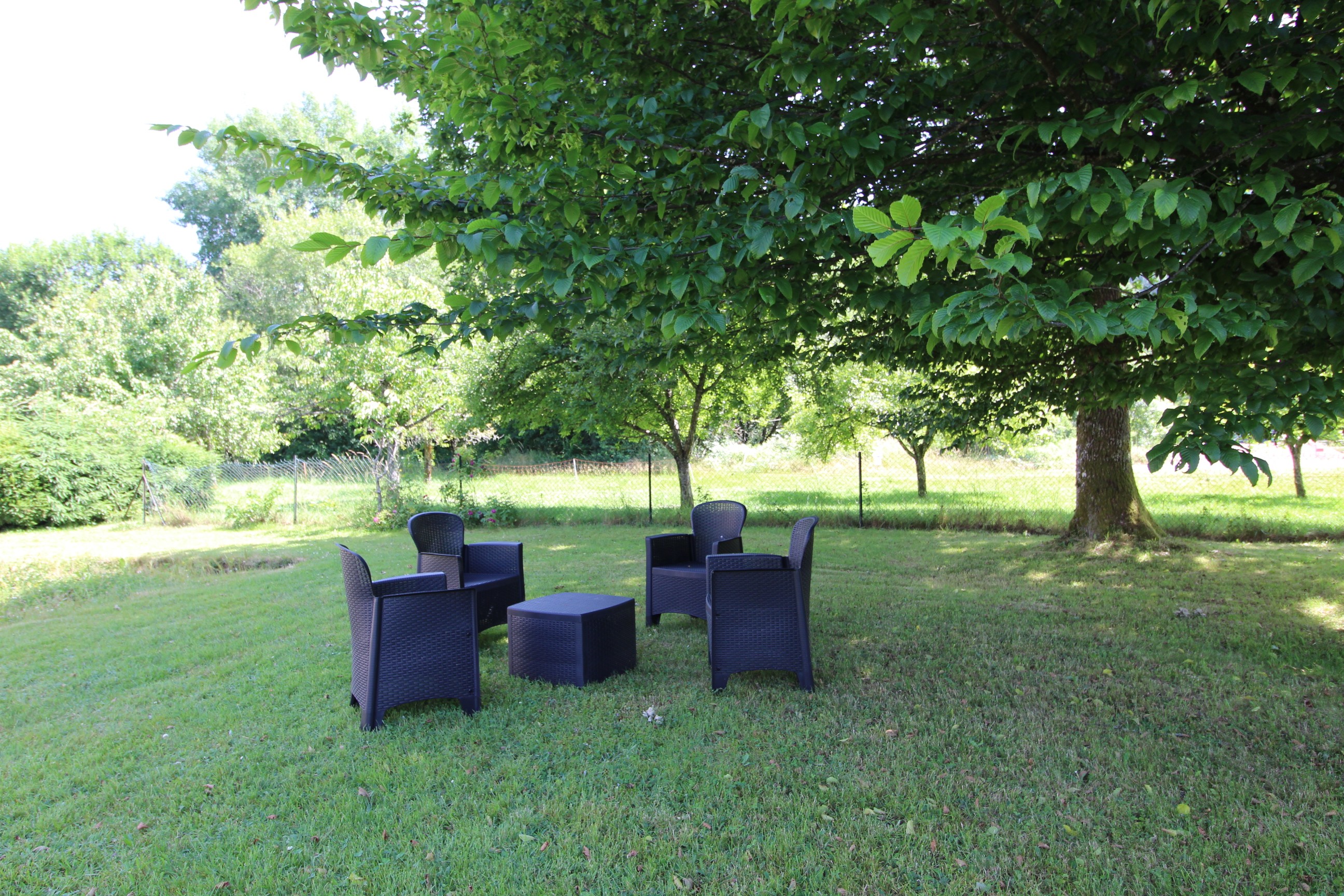 Jardin - Salon/ séjour - Gîte La Moselotte à Saulxures-sur-Moselotte – Proche Lac & Voie Verte
