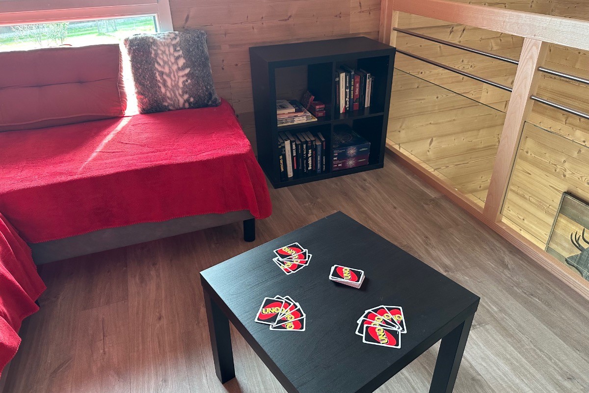 Livres et jeux de société à disposition