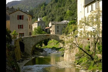 Vue du village de St André de Valborgne