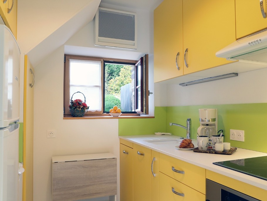 Bright, separate, fully-equipped kitchen