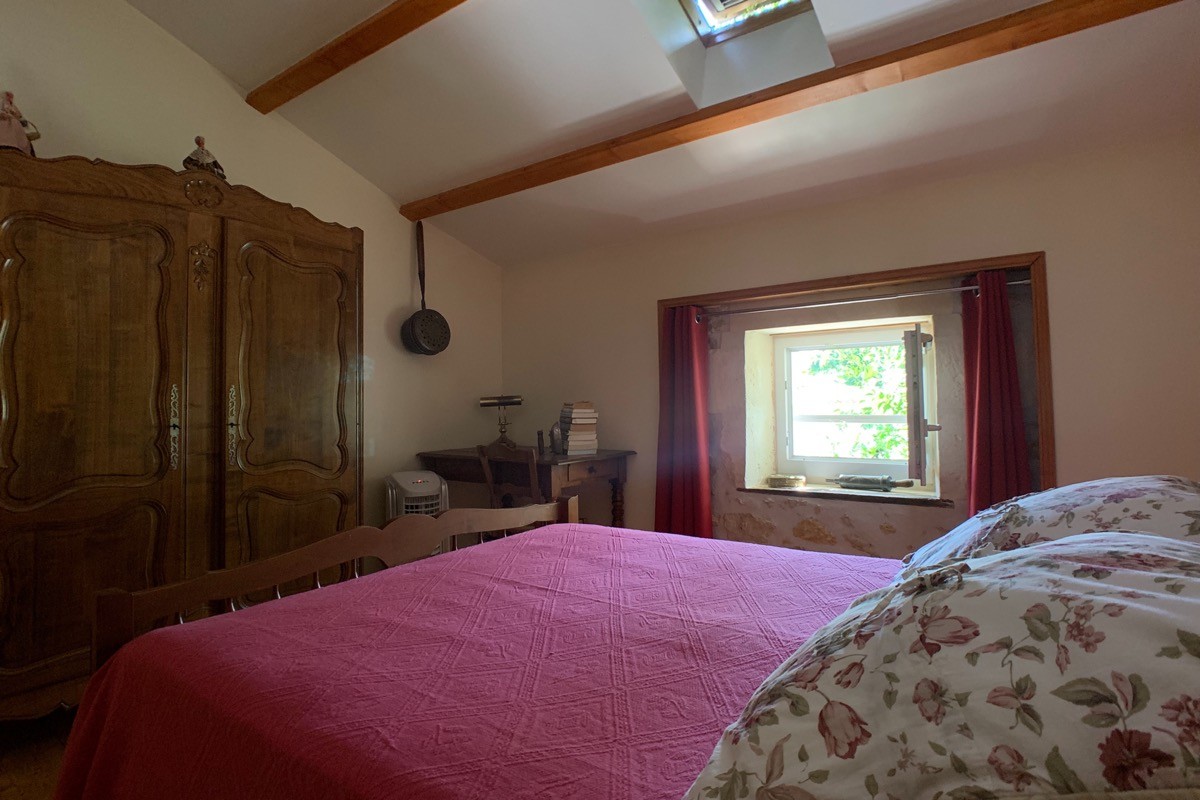 un coin bureau dans la chambre double