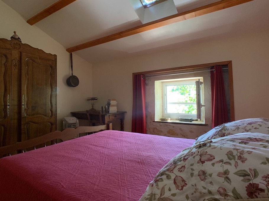 un coin bureau dans la chambre double