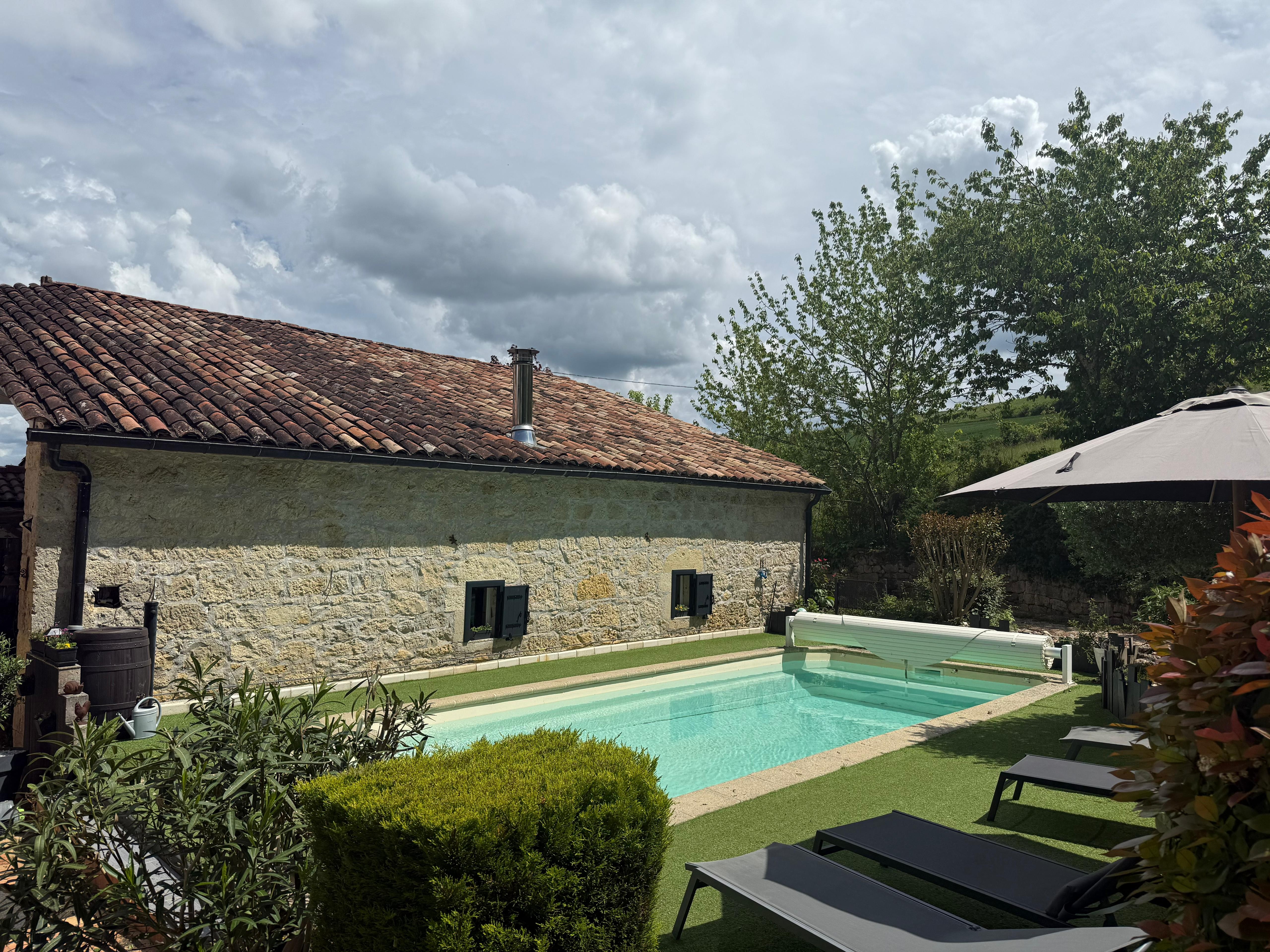 Vue sur le gîte
