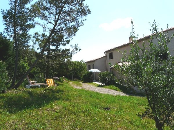 Jardin à l'arrière de la maison
