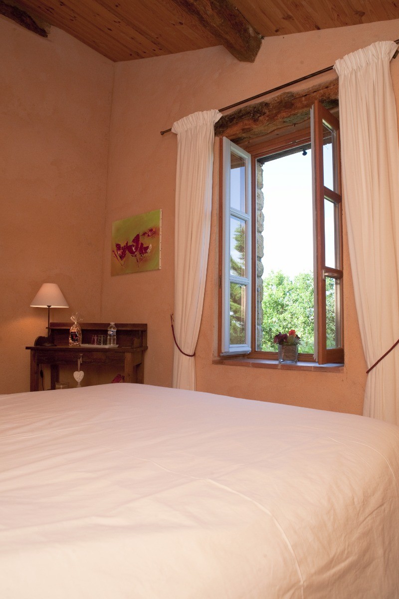 Chambre Terre d'Argile - Vue sur la campagne - VIRAC - Tarn