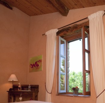 Chambre Terre d'Argile - Vue sur la campagne - VIRAC - Tarn