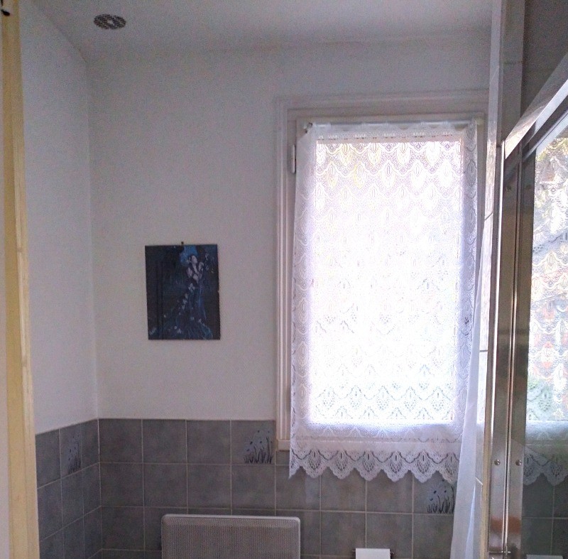 Salle d'eau indépendante au niveau 0 avec douche et WC.