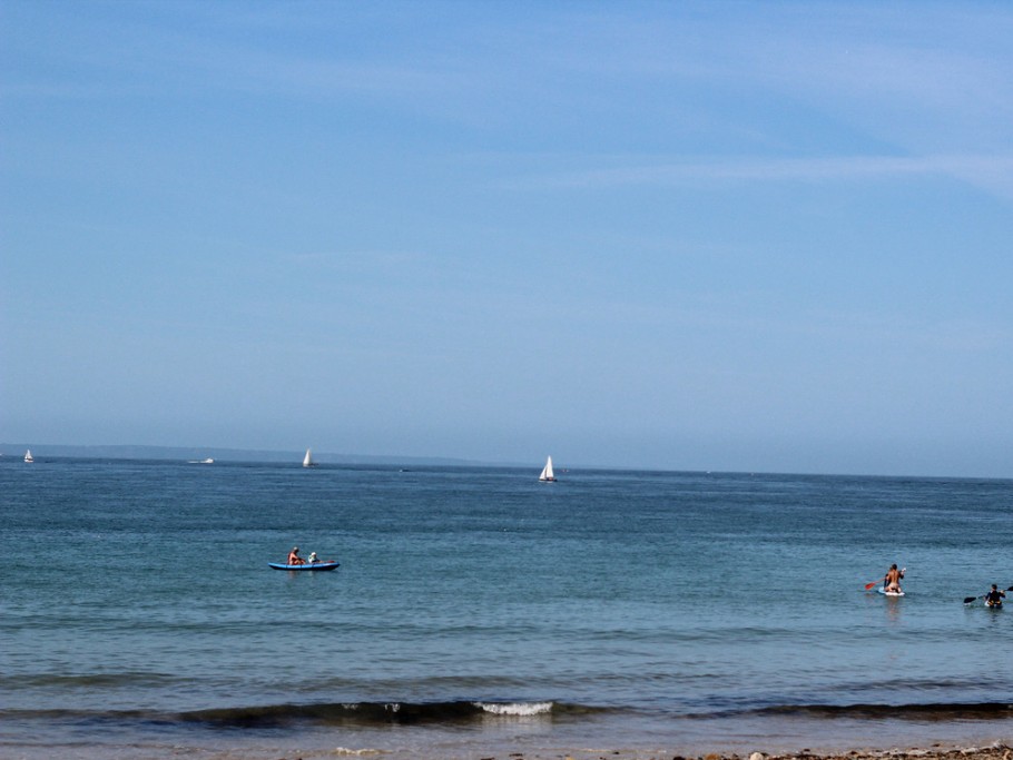 Activités nautiques sur le plage de Barneville