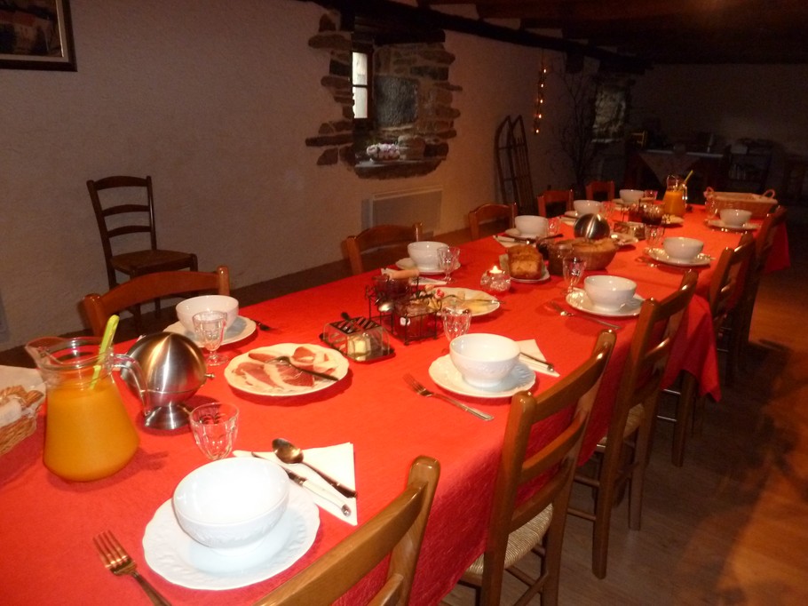 table du petit déjeuner