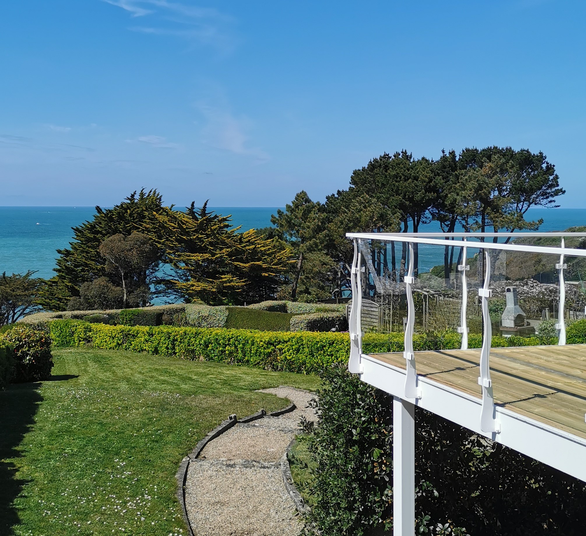 Vue sur la mer de la maison