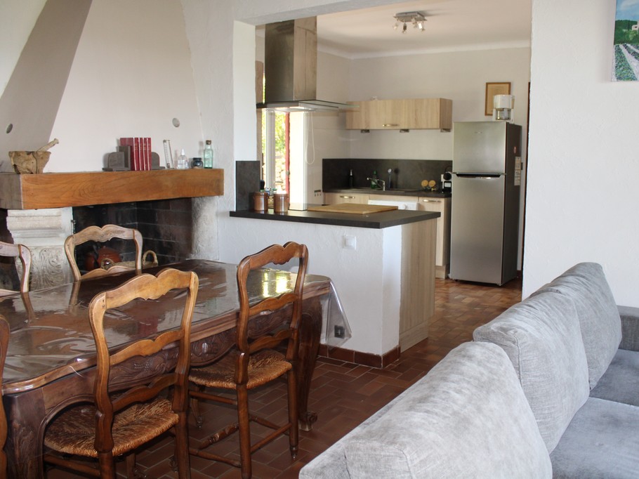Living room and kitchen