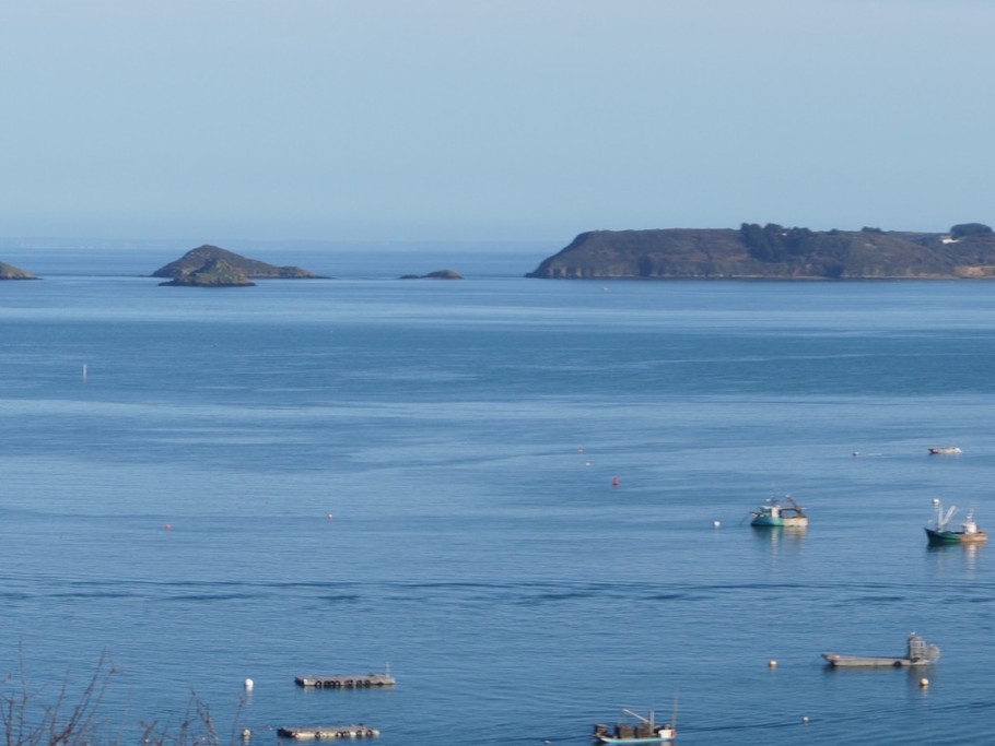 Le port de Pors Even/ la pointe de Plouezec en face