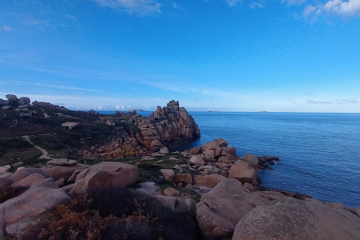 Exemple de la côte de Granit Rose sur le sentier des douaniers