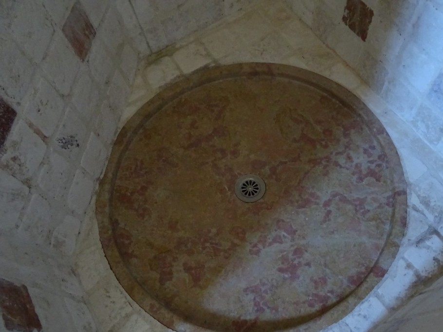 Bac à douche en pierre (giallo réal)