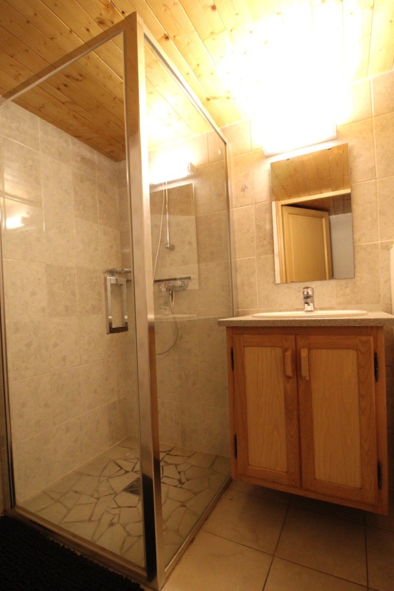 Salle d'eau avec grande cabine de douche - Chalet Pervenche
