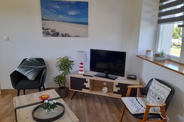 Salon, 2 fauteuils individuels , 1 télévision