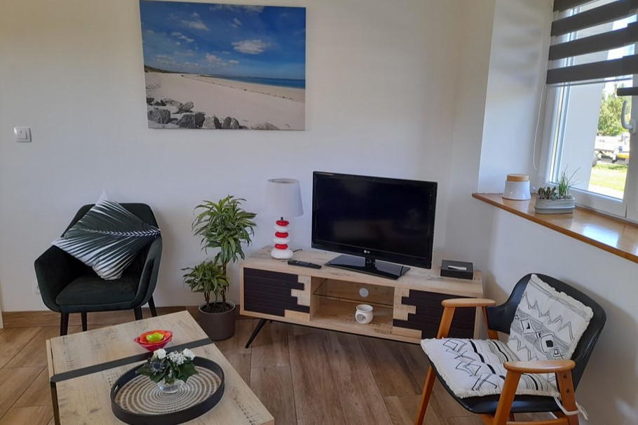 Salon, 2 fauteuils individuels , 1 télévision