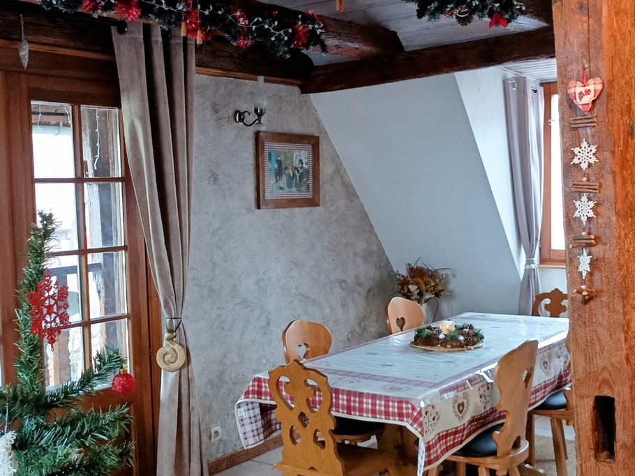 Salle à manger à Noël