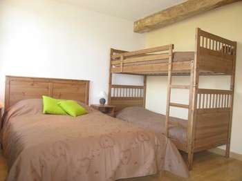 Gîte de grande capacité avec piscine à la campagne - Chambre