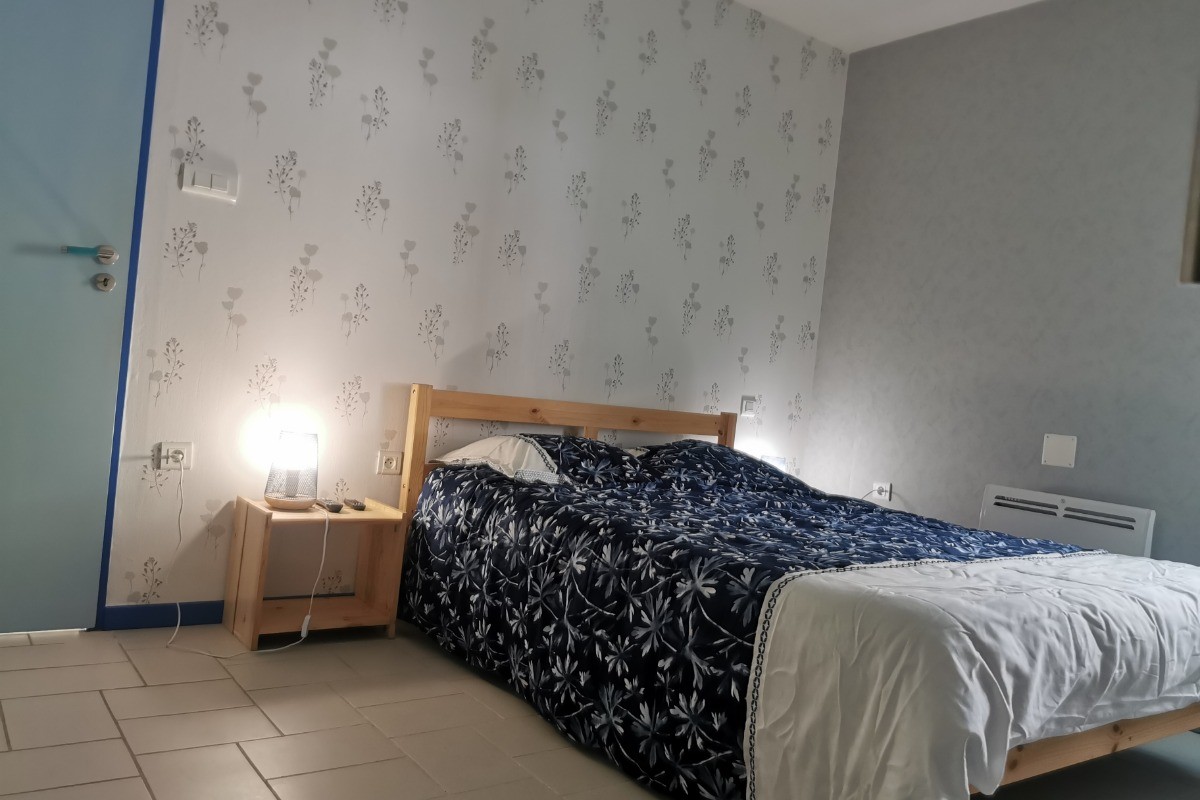 chambre bleu - Maison mitoyenne à Bussang