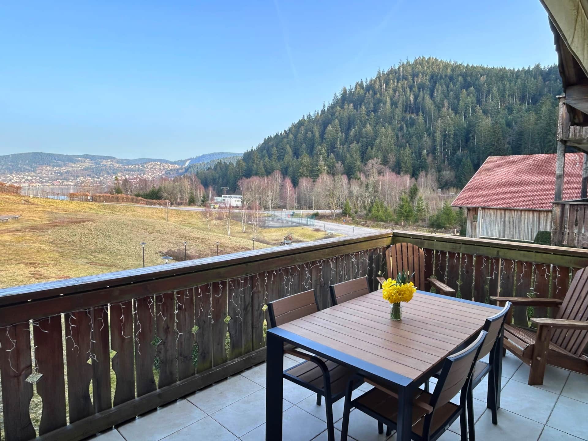 Balcony with stunning views