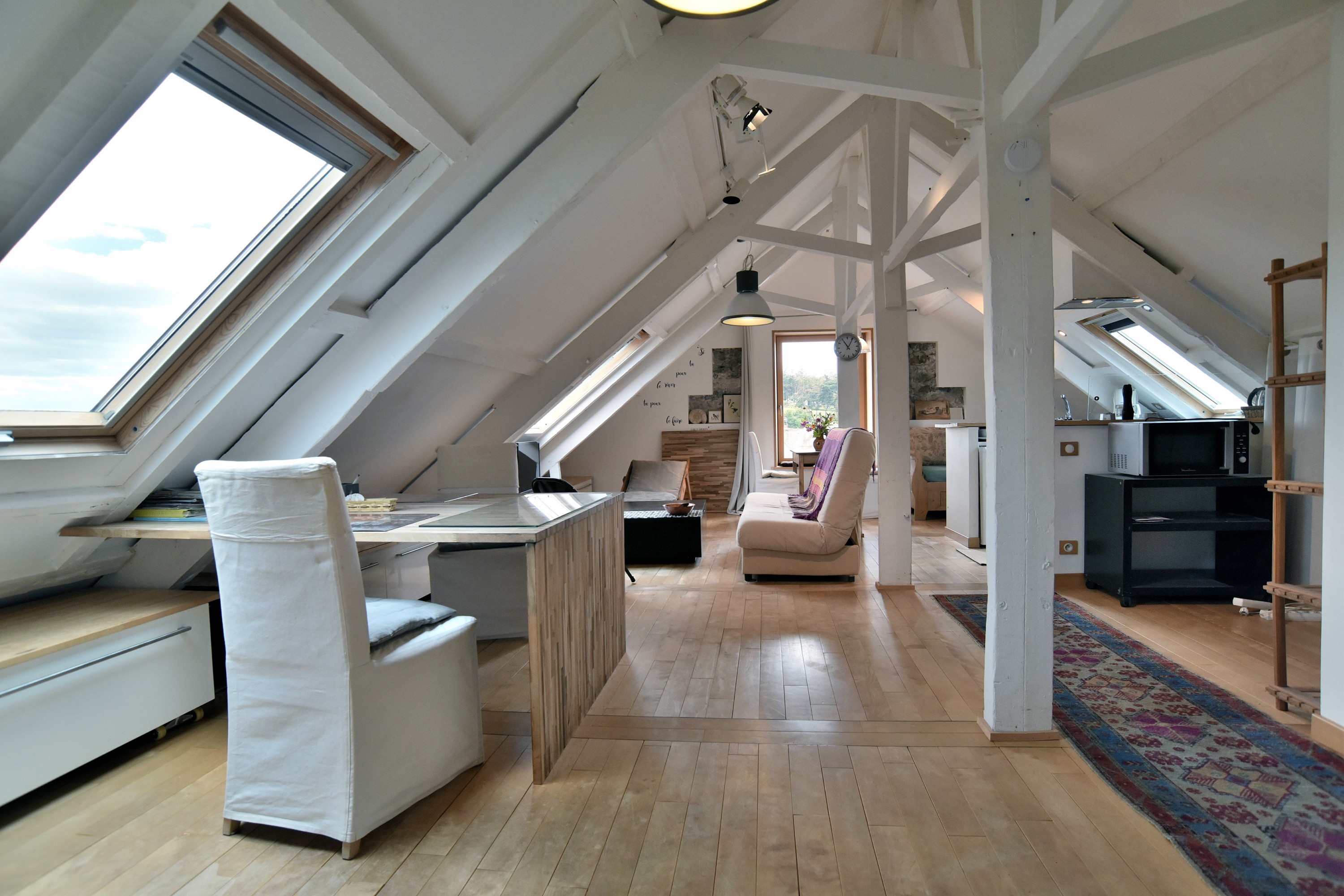 View from the studio entrance