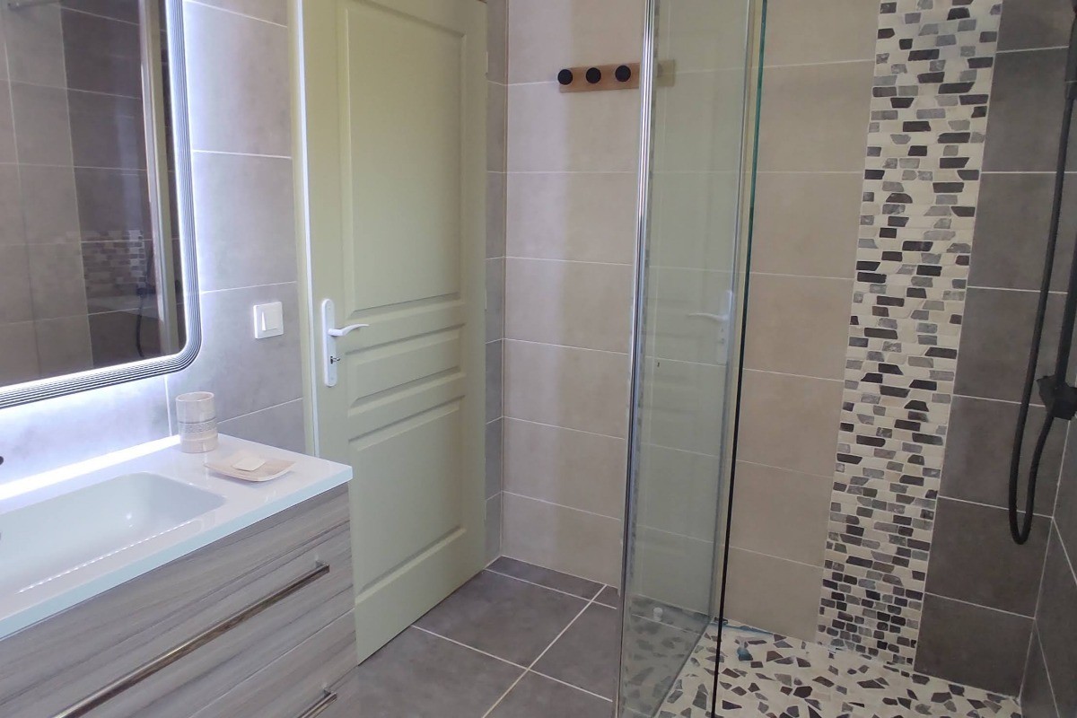 Location Di-Pirro - Salle d'eau avec douche à l'italienne
