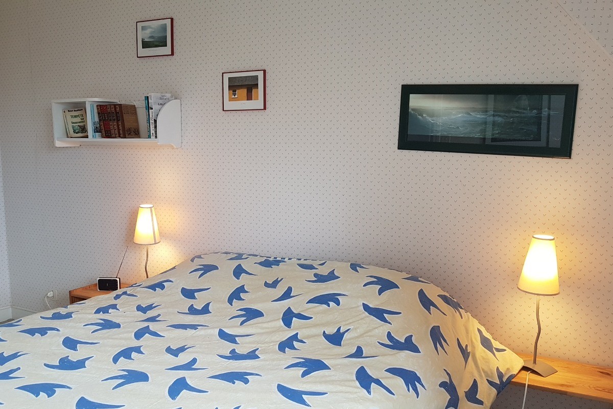 Chambre double à l'étage