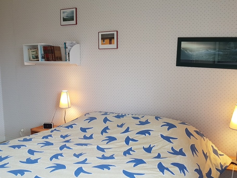 Chambre double à l'étage