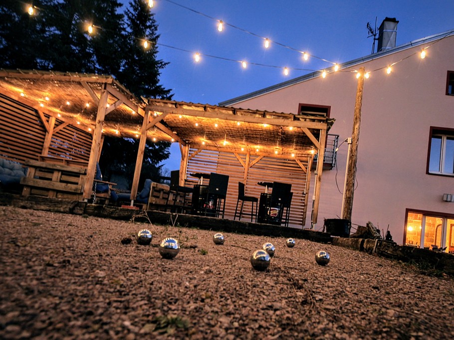 Terrain de pétanque - La Ferme à Gaston, gîte de groupe
