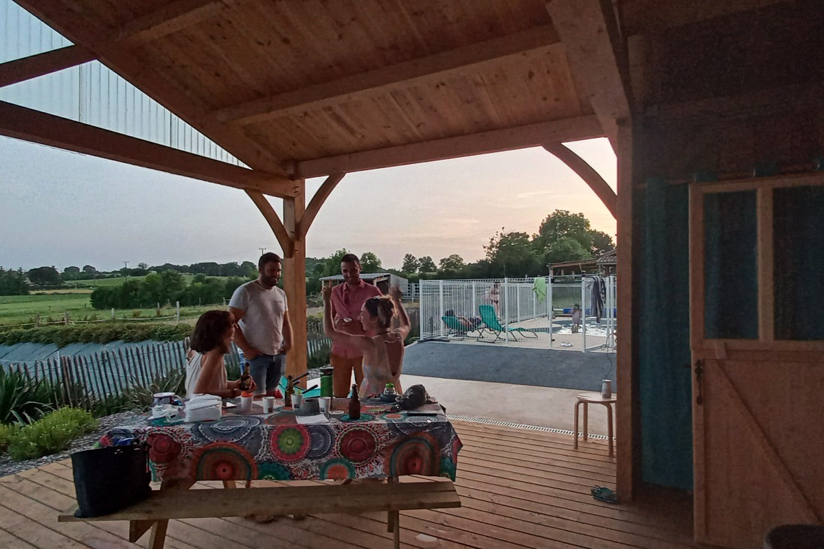 Duffort-Gers-Domaine de la Cambre-roulotte-camping à la ferme-nature-déconnexion-ambiance
