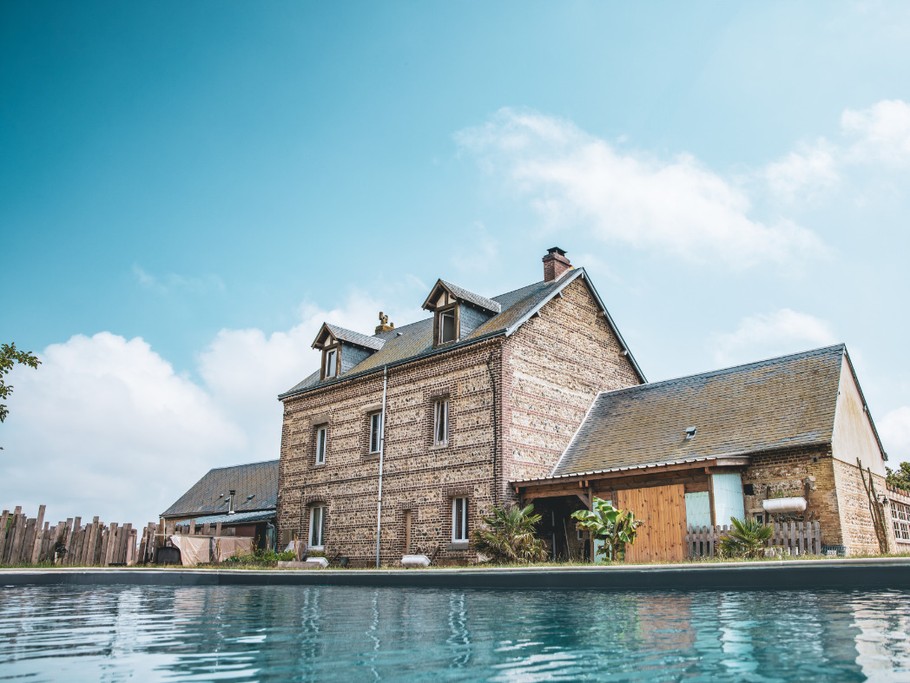 Entre Mer & Campagne : vue depuis la piscine