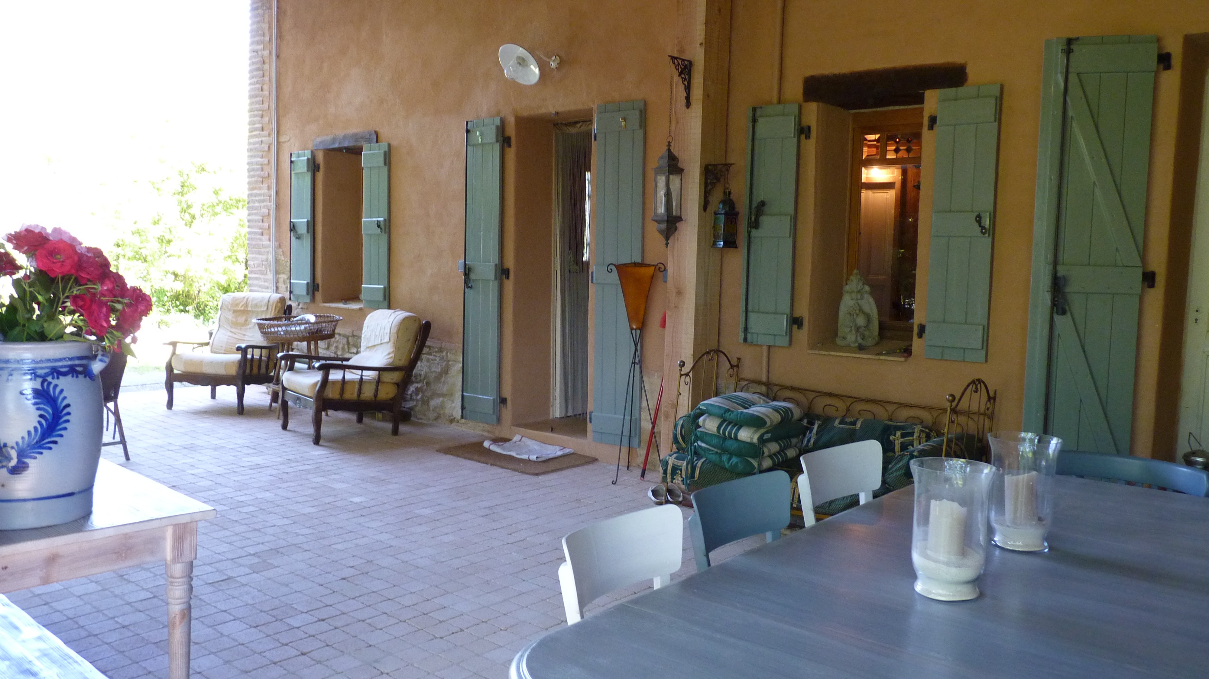 Tarn,Occitanie, salon extérieur de détente