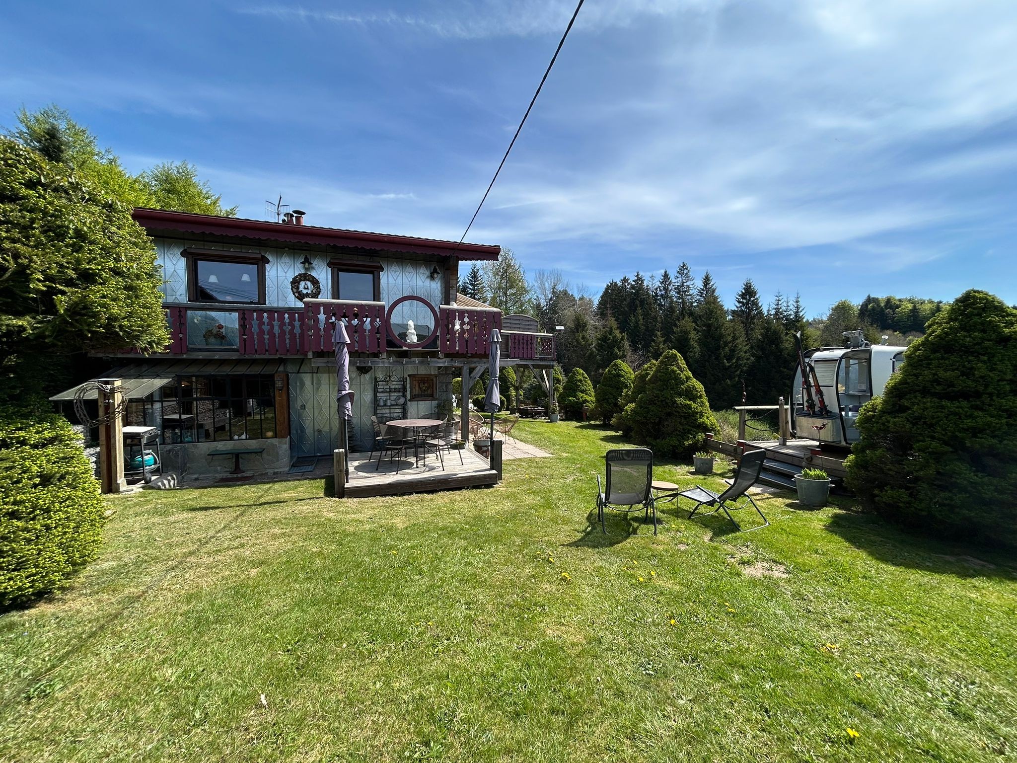 Garden - Apartment "Chalet Le Village" in the heart of nature
