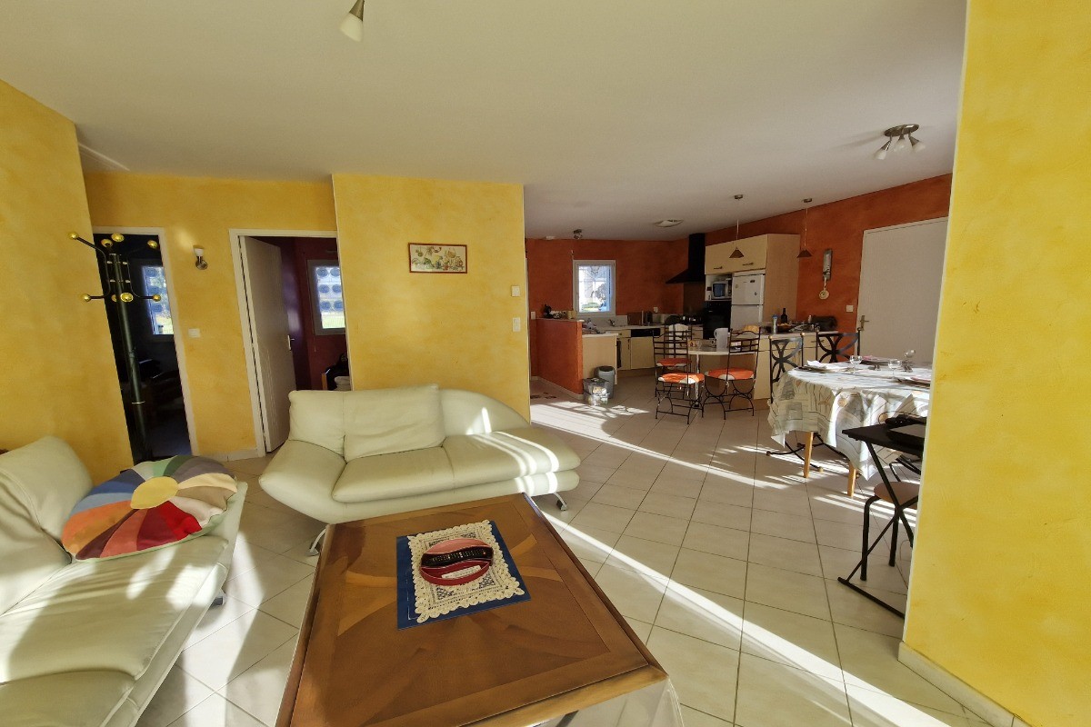 vue d'ensemble salon, séjour, cuisine