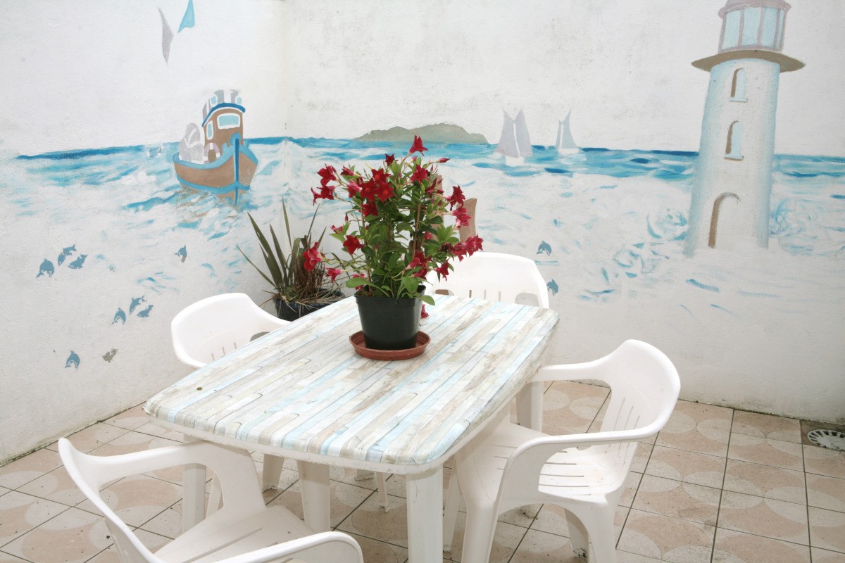 Maison de pêcheur - le coin terrasse