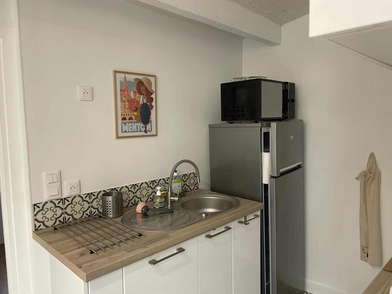 Espace cuisine, Charmant studio, Promenade des Anglais, Nice Côte d'Azur