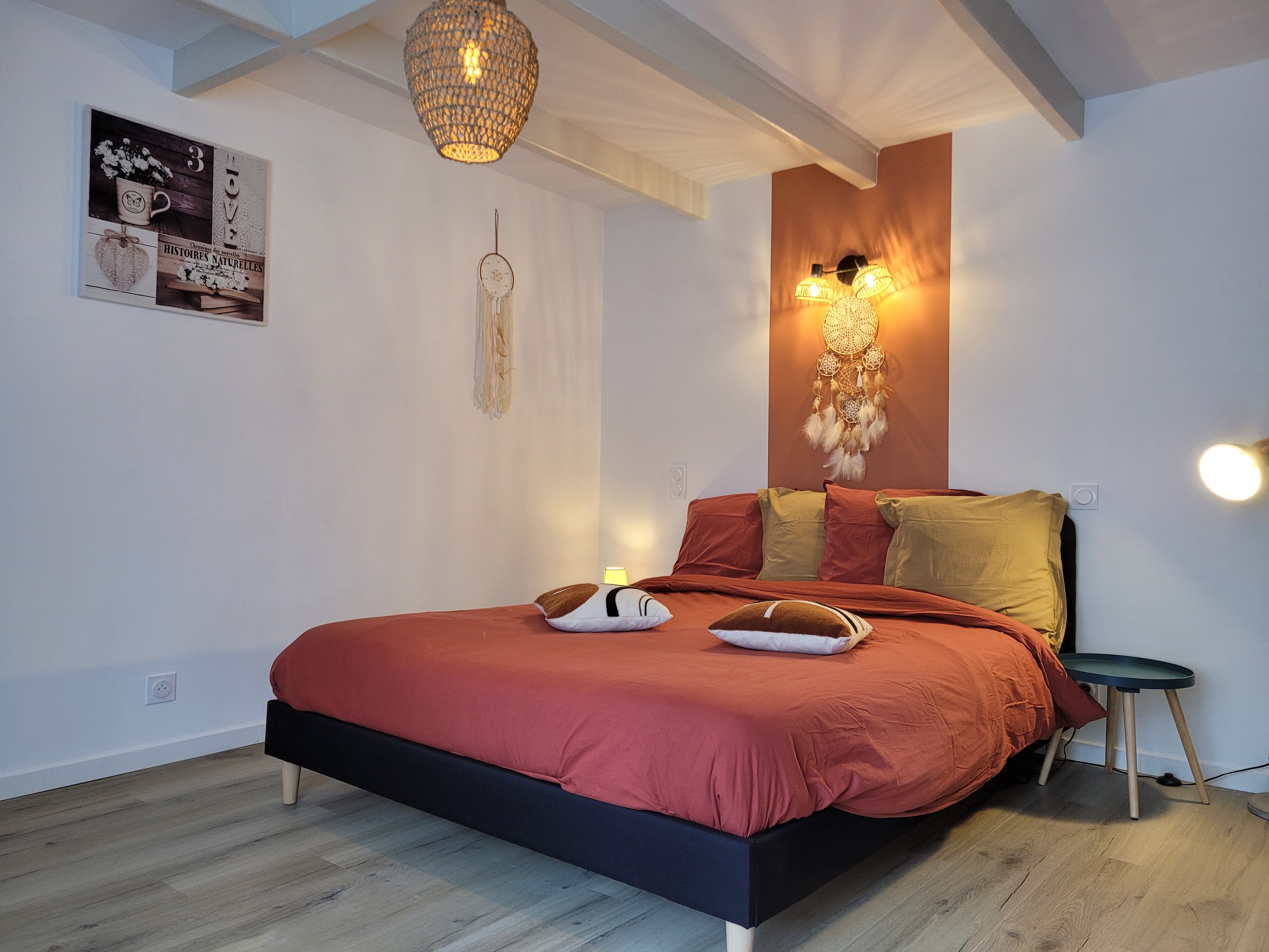 Maison Clévacances Plouézec  chambre lit 160