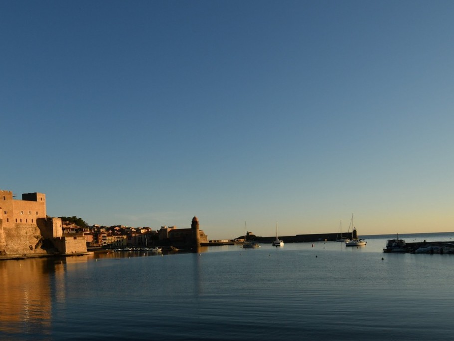 La baie de Collioure au matin