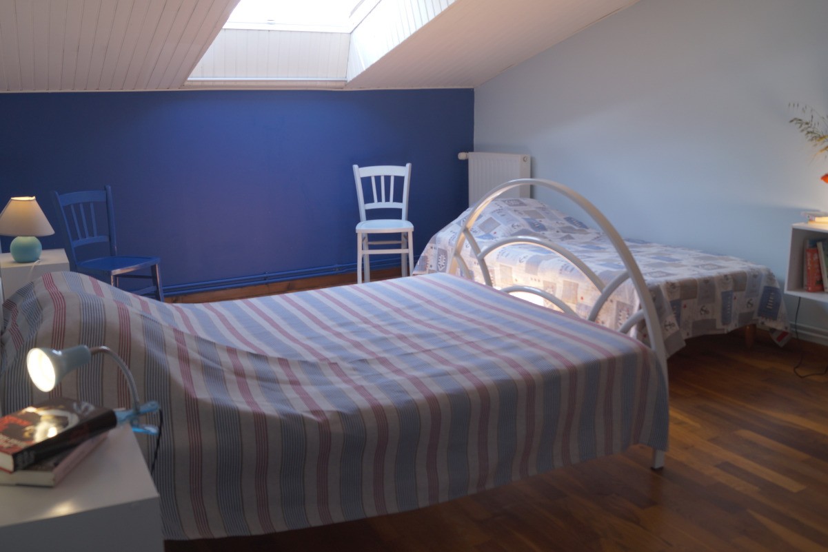 chambre bleue marine 3 pers
