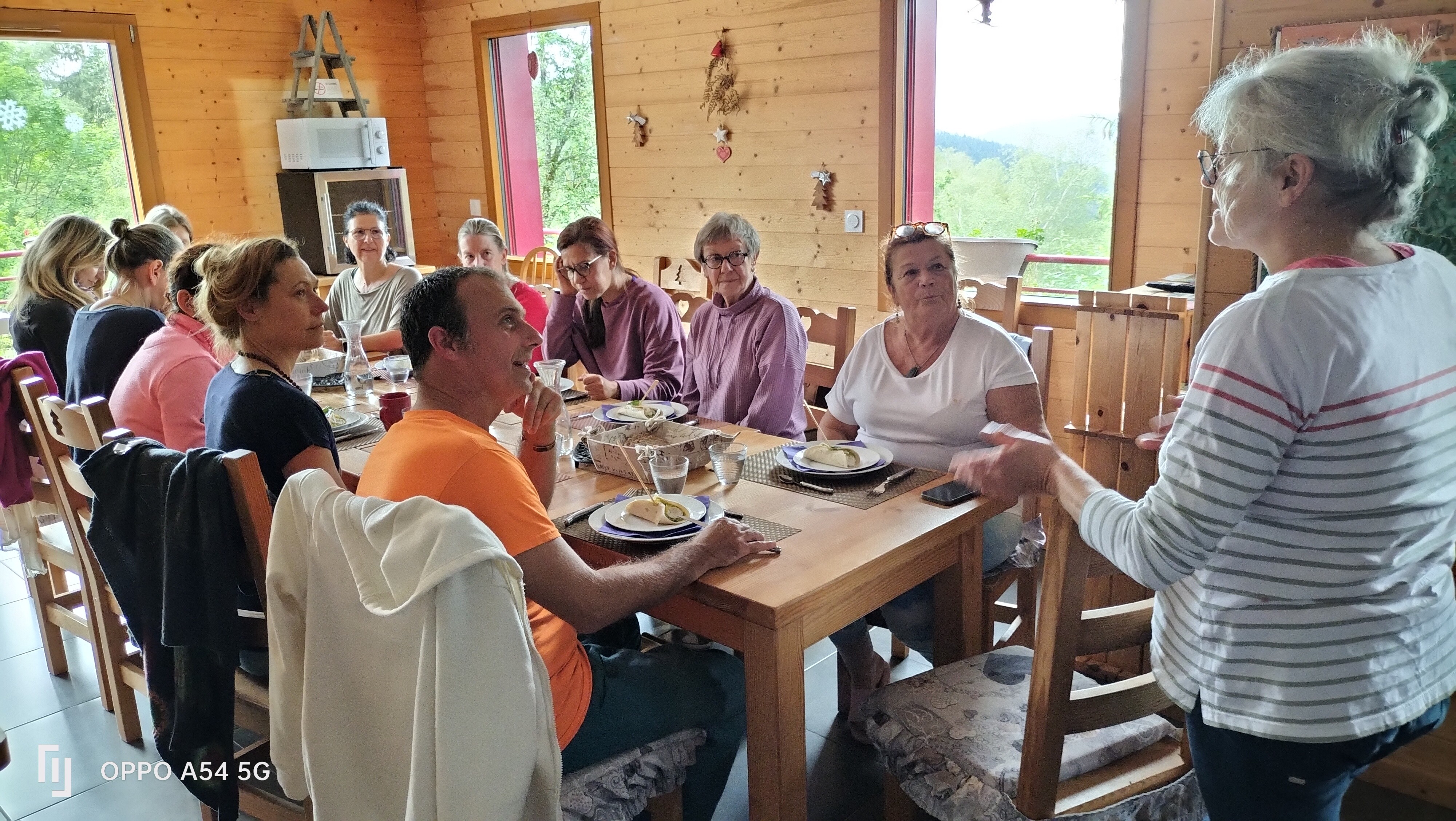 Repas lors d'un stage
