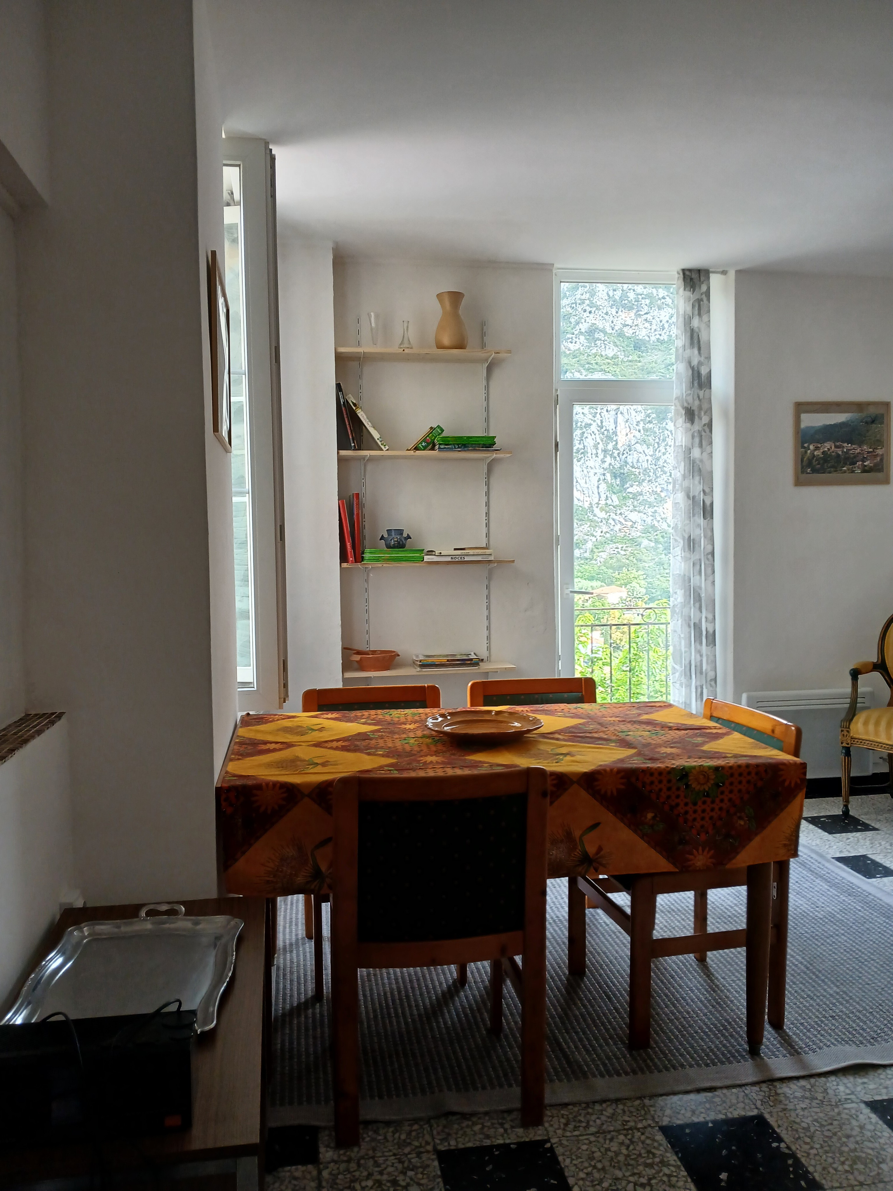 The dining table