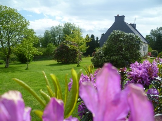 Le jardin clos et arboré de 1200m2