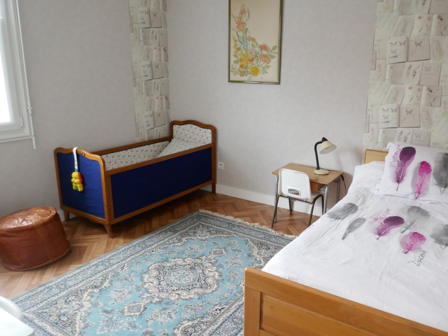 3ème chambre sud lit de 90 + lit de bébé
