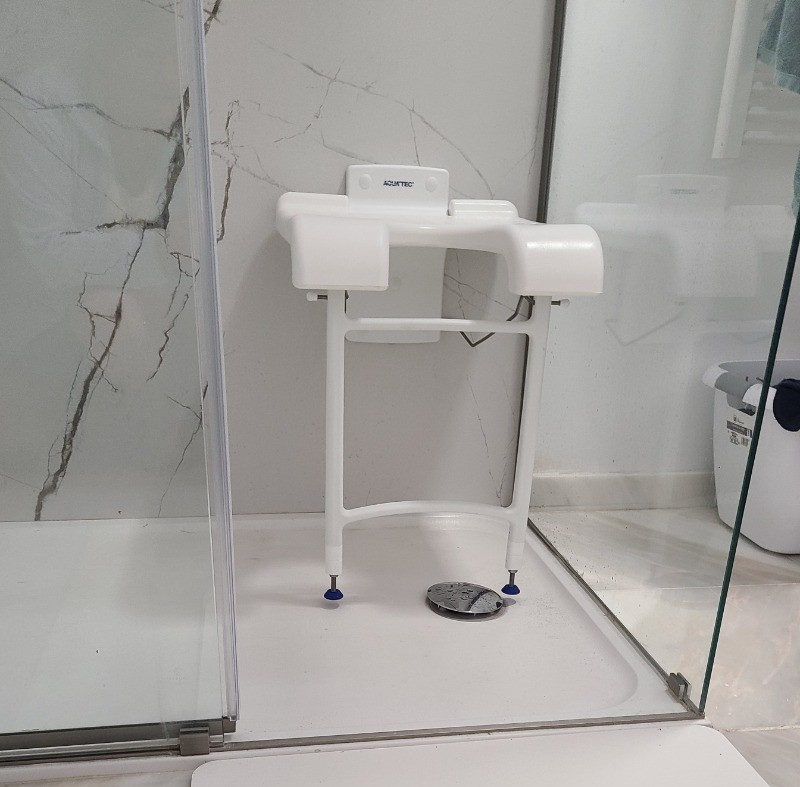 siège douche ouvert
