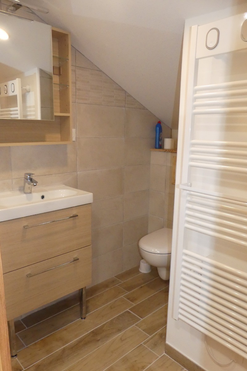 WC dans la salle d'eau de l'étage